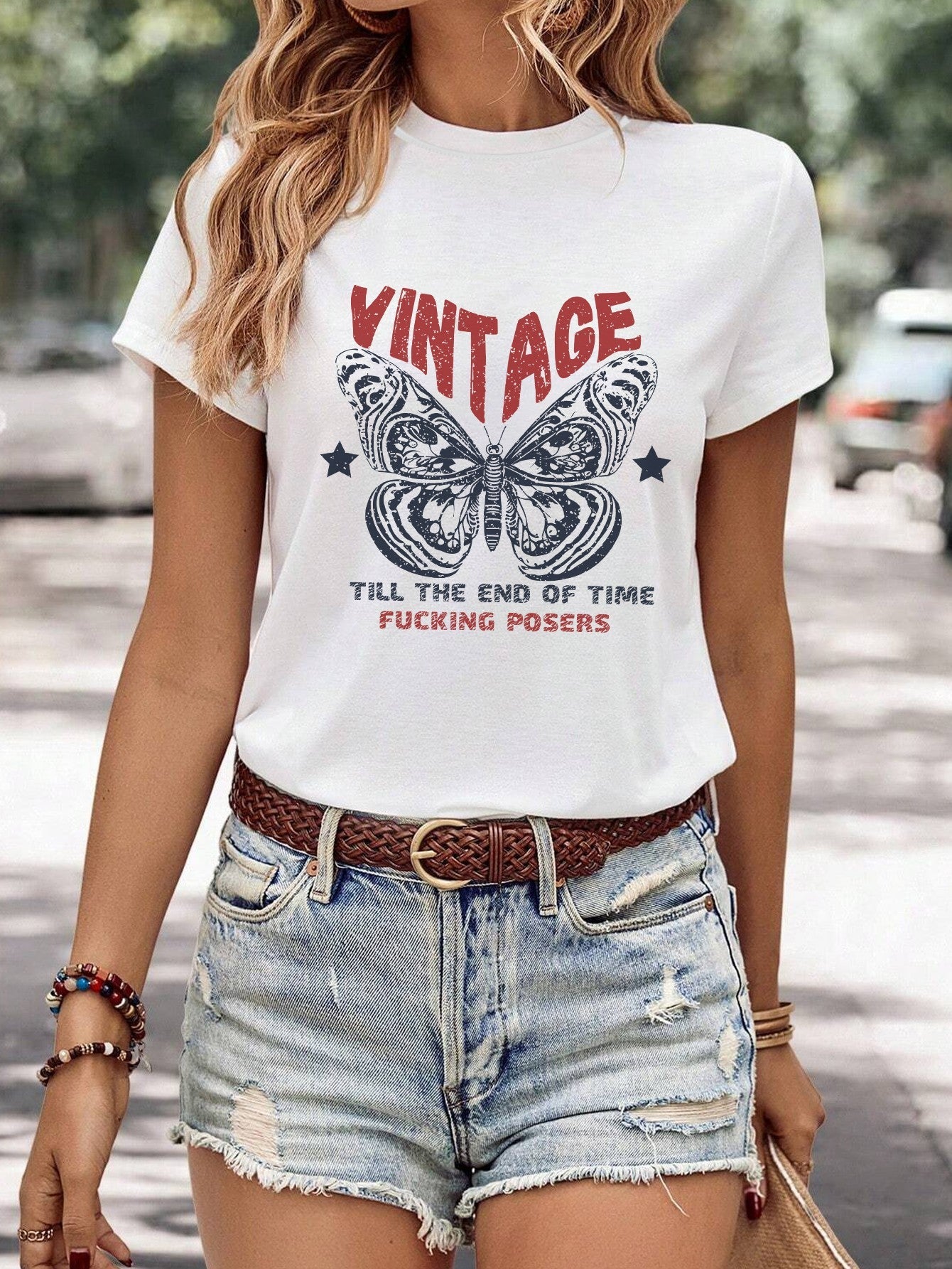 Veyla Minimalist Print Tee