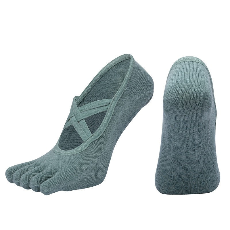 Zara Non-Slip Five-Toe Yoga Socks