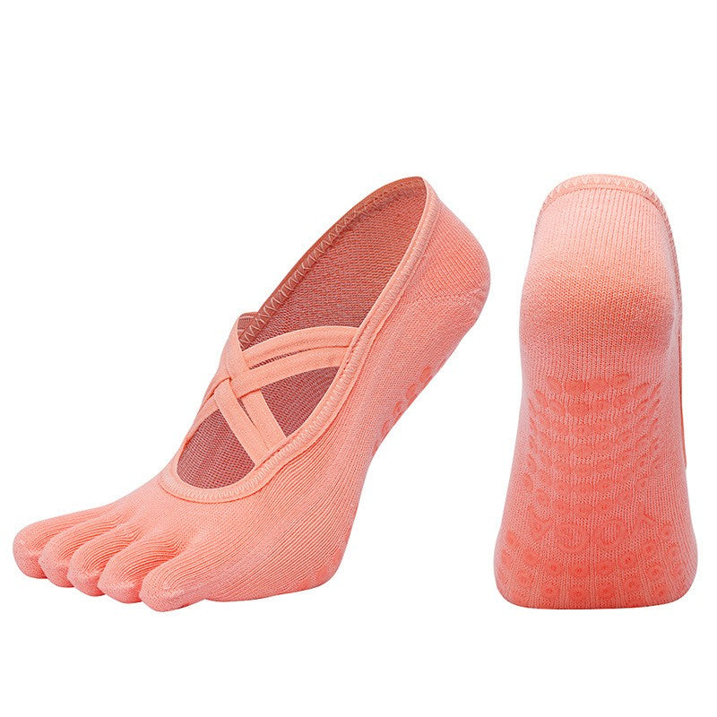 Zara Non-Slip Five-Toe Yoga Socks