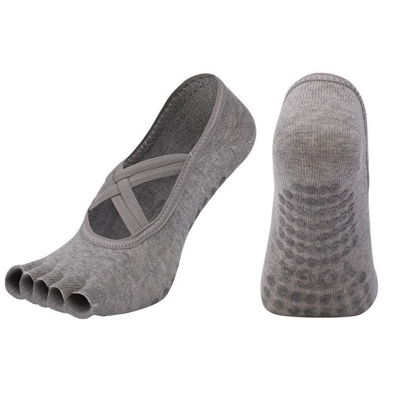 Zara Non-Slip Five-Toe Yoga Socks
