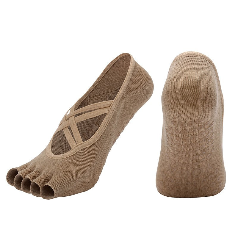 Zara Non-Slip Five-Toe Yoga Socks