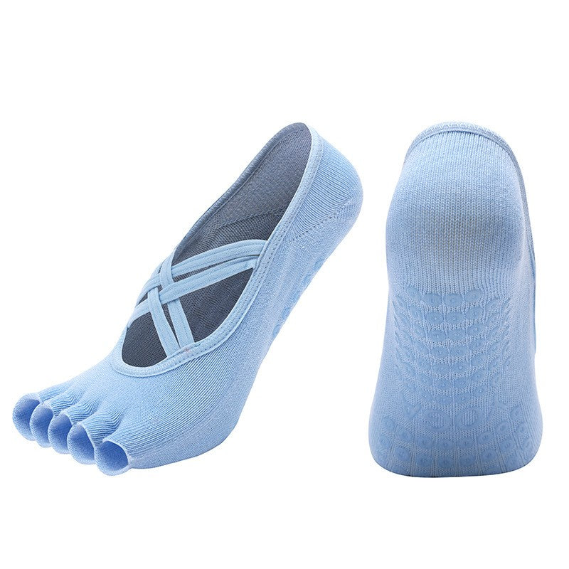 Zara Non-Slip Five-Toe Yoga Socks