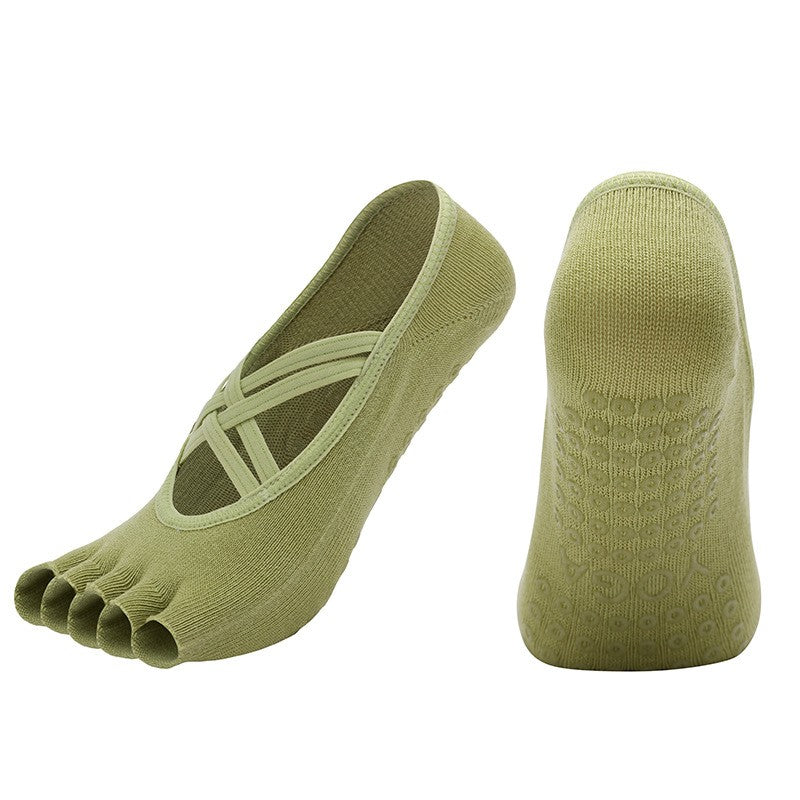 Zara Non-Slip Five-Toe Yoga Socks