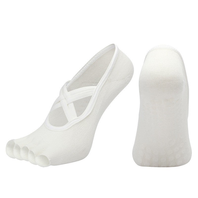 Zara Non-Slip Five-Toe Yoga Socks