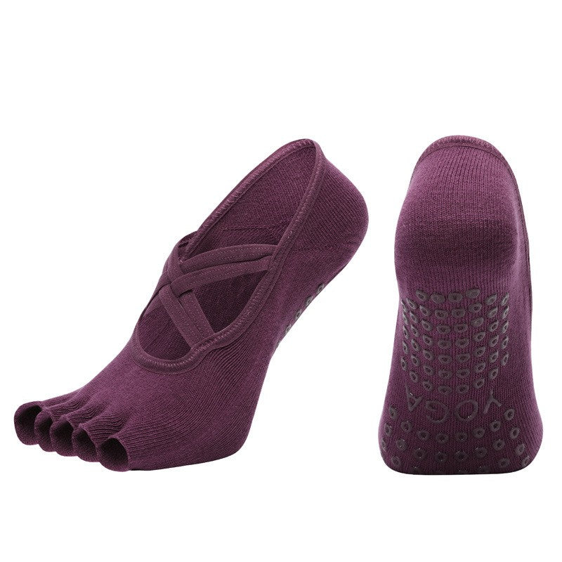Zara Non-Slip Five-Toe Yoga Socks