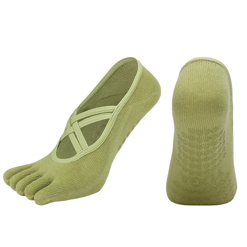 Zara Non-Slip Five-Toe Yoga Socks