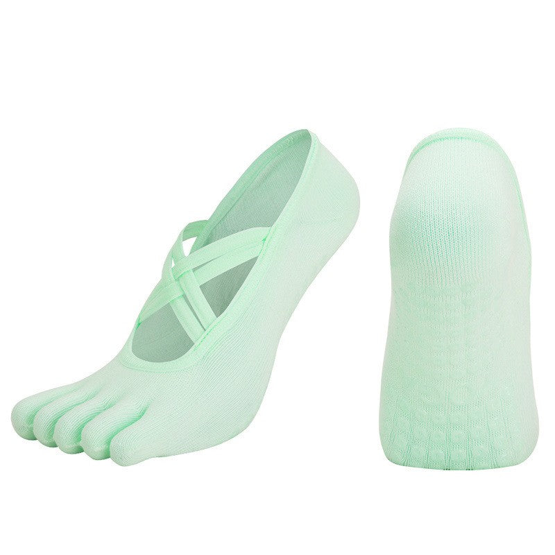 Zara Non-Slip Five-Toe Yoga Socks
