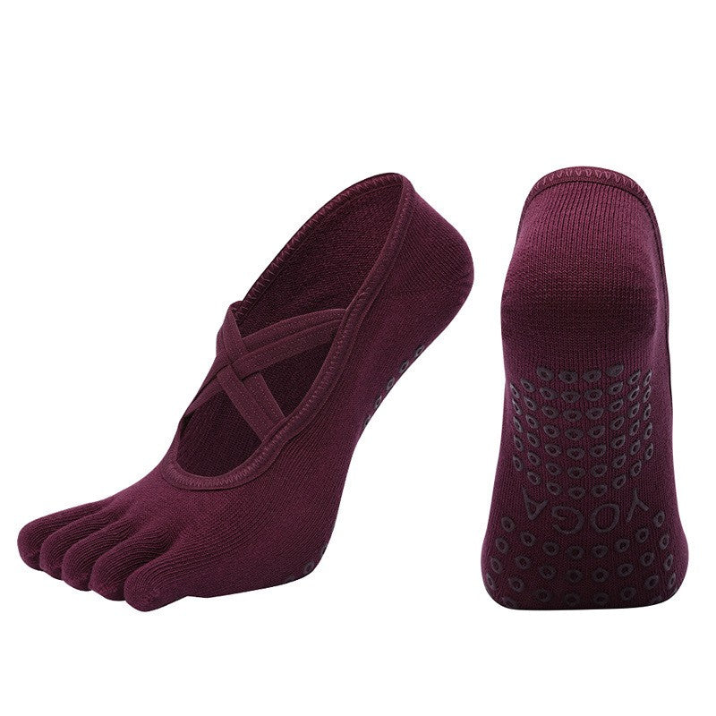 Zara Non-Slip Five-Toe Yoga Socks